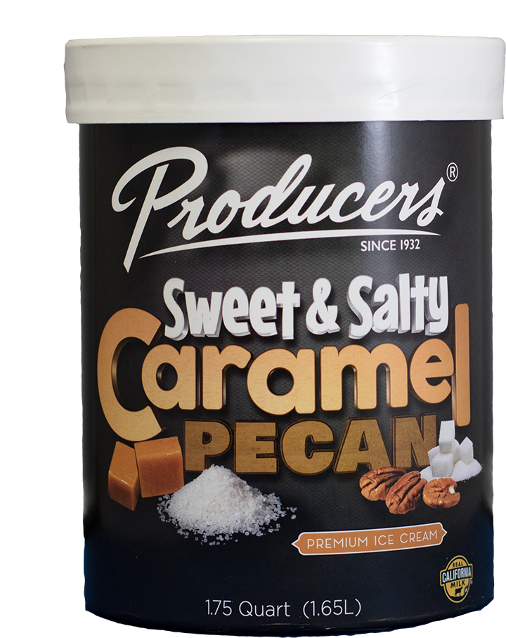 Sweet & Salty Caramel Pecan Ice Cream - Packaging And Labeling (800x976), Png Download