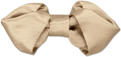 Folding In Champagne Gold Bow Tie - Silk (595x595), Png Download