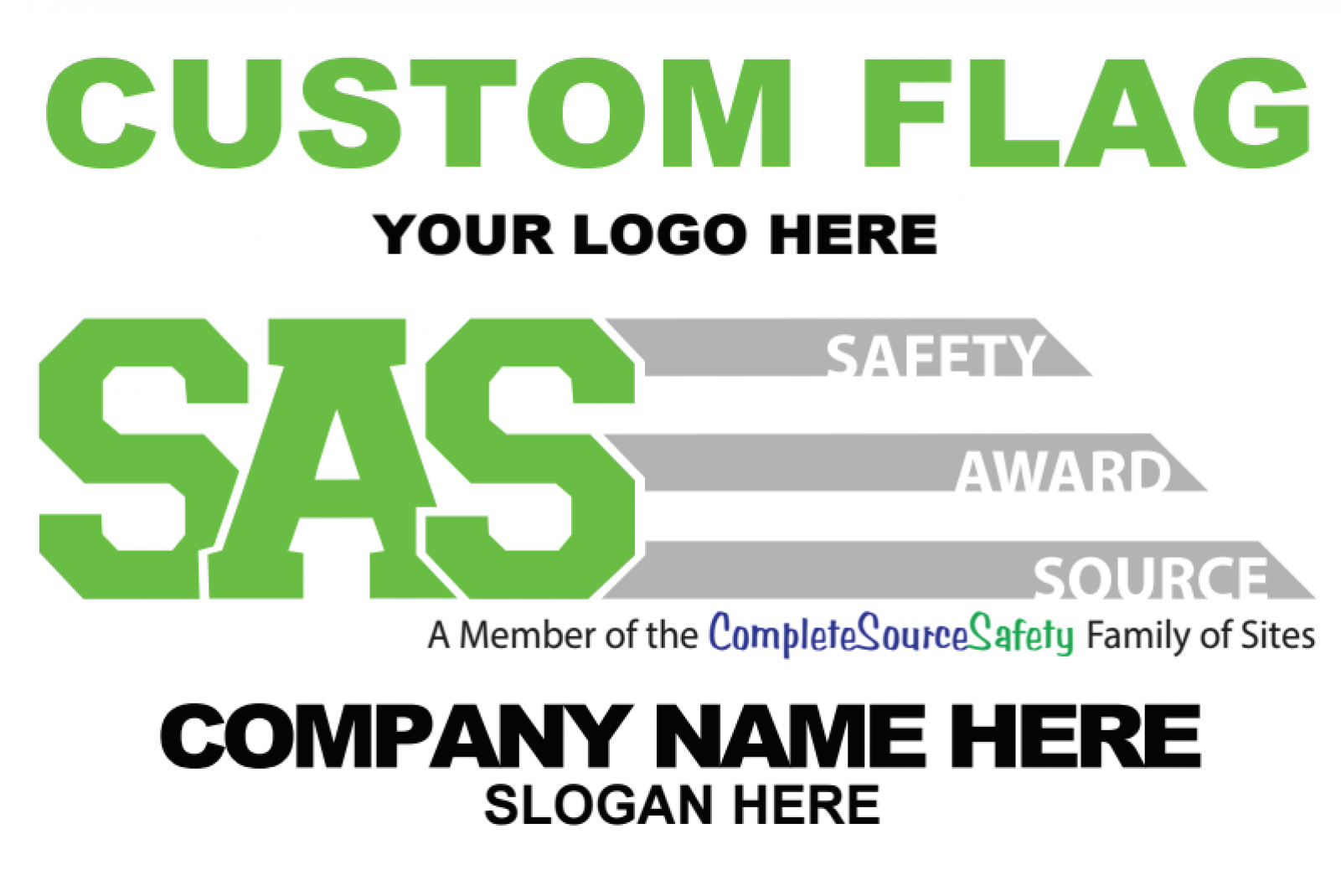 Custom Printed Promotional Flag 3'x5' Double Sided - Signs (1600x1600), Png Download