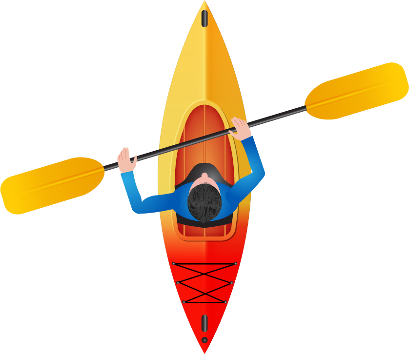 Canoe Game - Transparent Kayak Clipart (838x726), Png Download