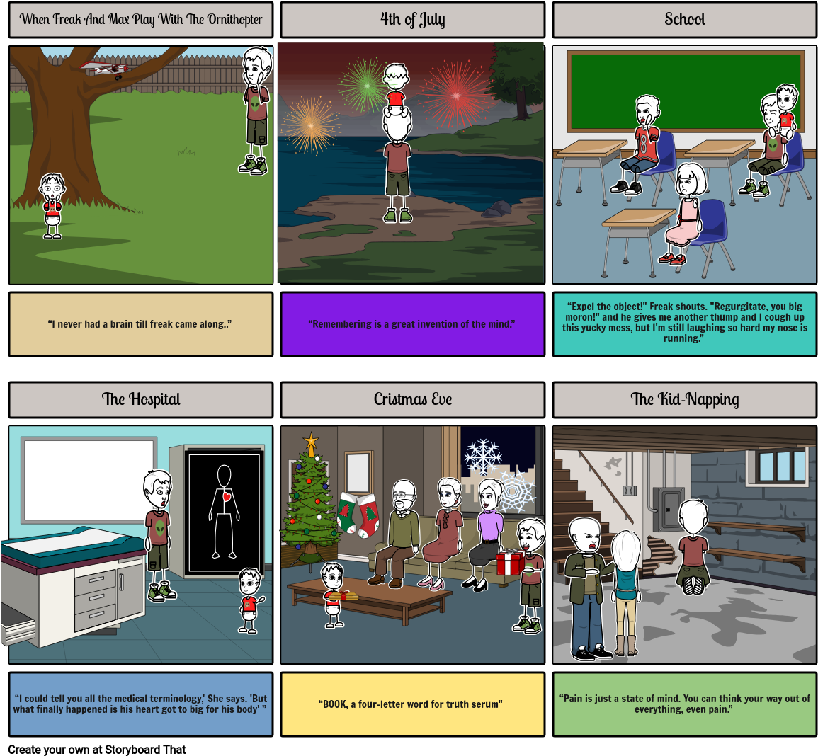 Freak The Mighty Quotes - Cartoon (1165x1087), Png Download