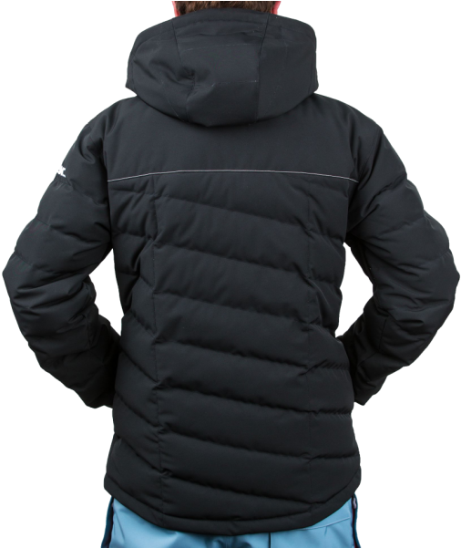Men's Shelter Parka Black Back - Hoodie (550x600), Png Download