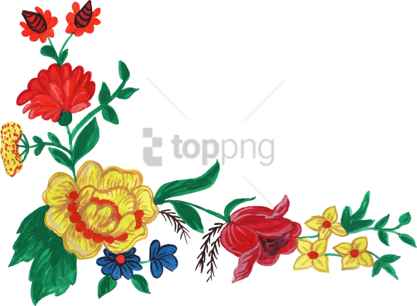 Free Png Format Flowers S Hd Png Image With Transparent - Png Format Flower Png Images Hd (850x624), Png Download