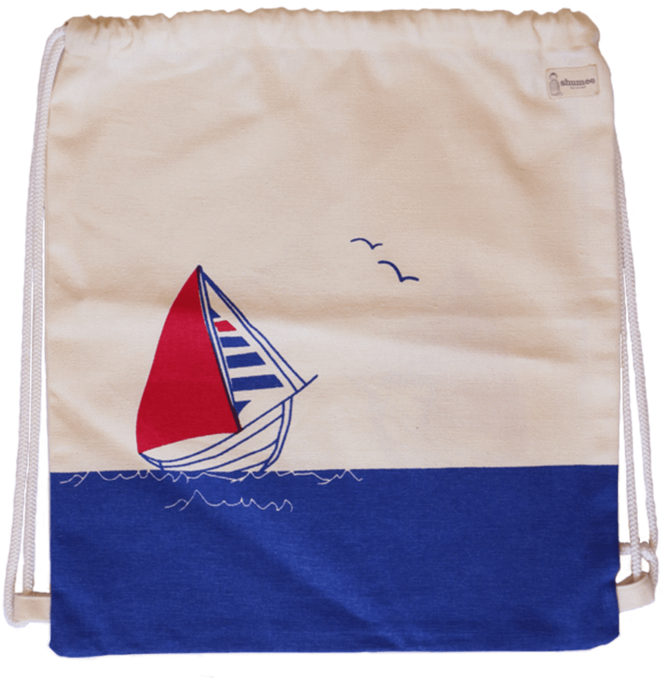 Treasure Trove Canvas Drawstring Toy Bag For Toddlers - Sail (800x800), Png Download