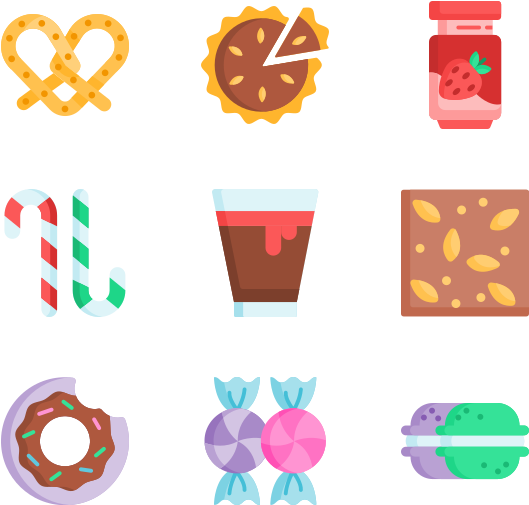 Sweets And Candies (600x564), Png Download