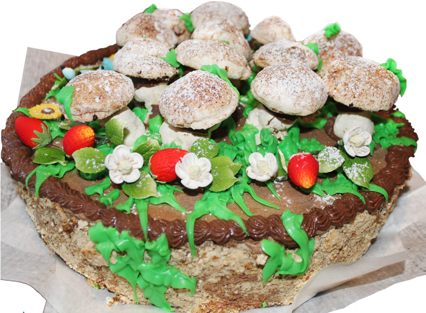 Kiev Cake - Chocolate Cake (843x627), Png Download