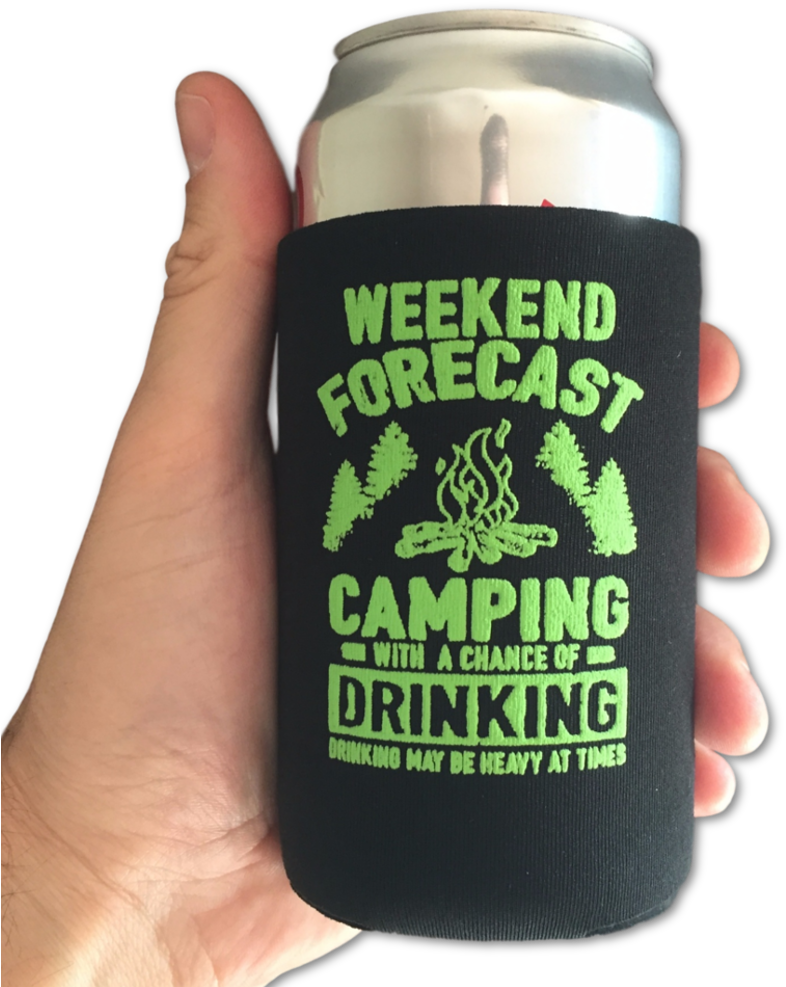 Camping With A Chance Of Drinking - Beer Bottle (902x1000), Png Download