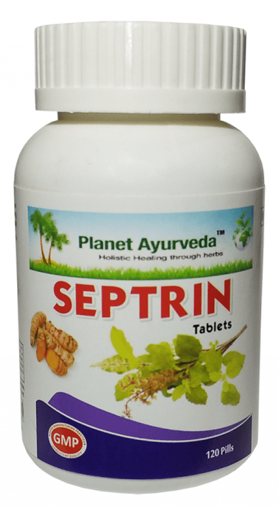 Planet Ayurveda Septrin Tablets - Chitrakadi Vati Baidyanath (1000x1000), Png Download