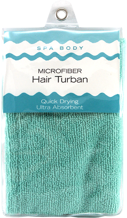 Spa Body Micro Fiber Fast Dry Hair Turban - Knitting (611x817), Png Download