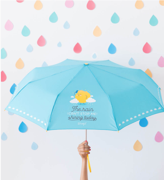 Wonderful Umbrella The Rain Can Not Stop Me, Blue-yellow, - Umbrella (800x600), Png Download