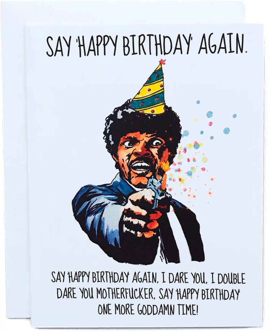 Download Pulp Fiction Birthday Card - Say Merry Christmas Again I Dare ...