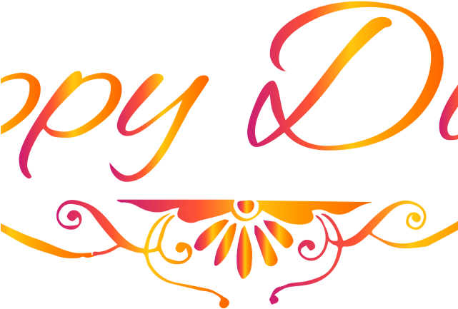 Diwali Png Transparent Images - Happy Diwali Text Png (640x480), Png Download