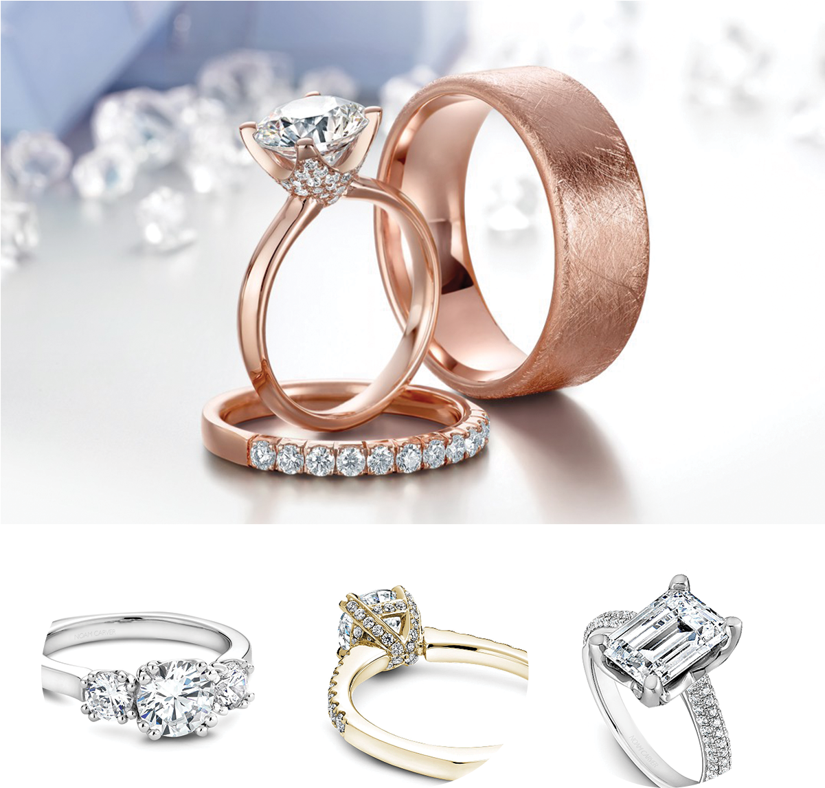 Engagement Rings Philippe Medawar Custom Jewelry Design - Jewellery Christmas Banner (1200x1200), Png Download
