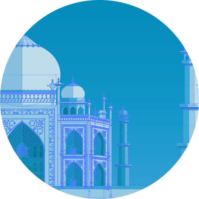 Taj Mahal - Mosque (700x700), Png Download