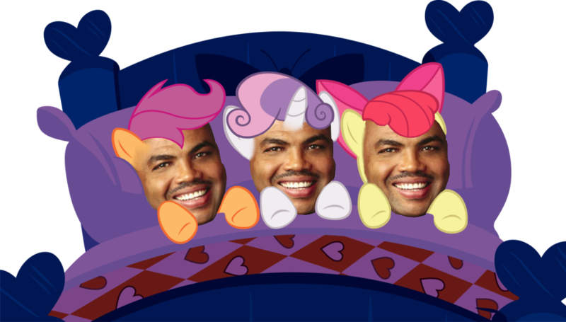 Apple Bloom, Charles Barkley, Cutie Mark Crusaders, - Illustration (800x455), Png Download