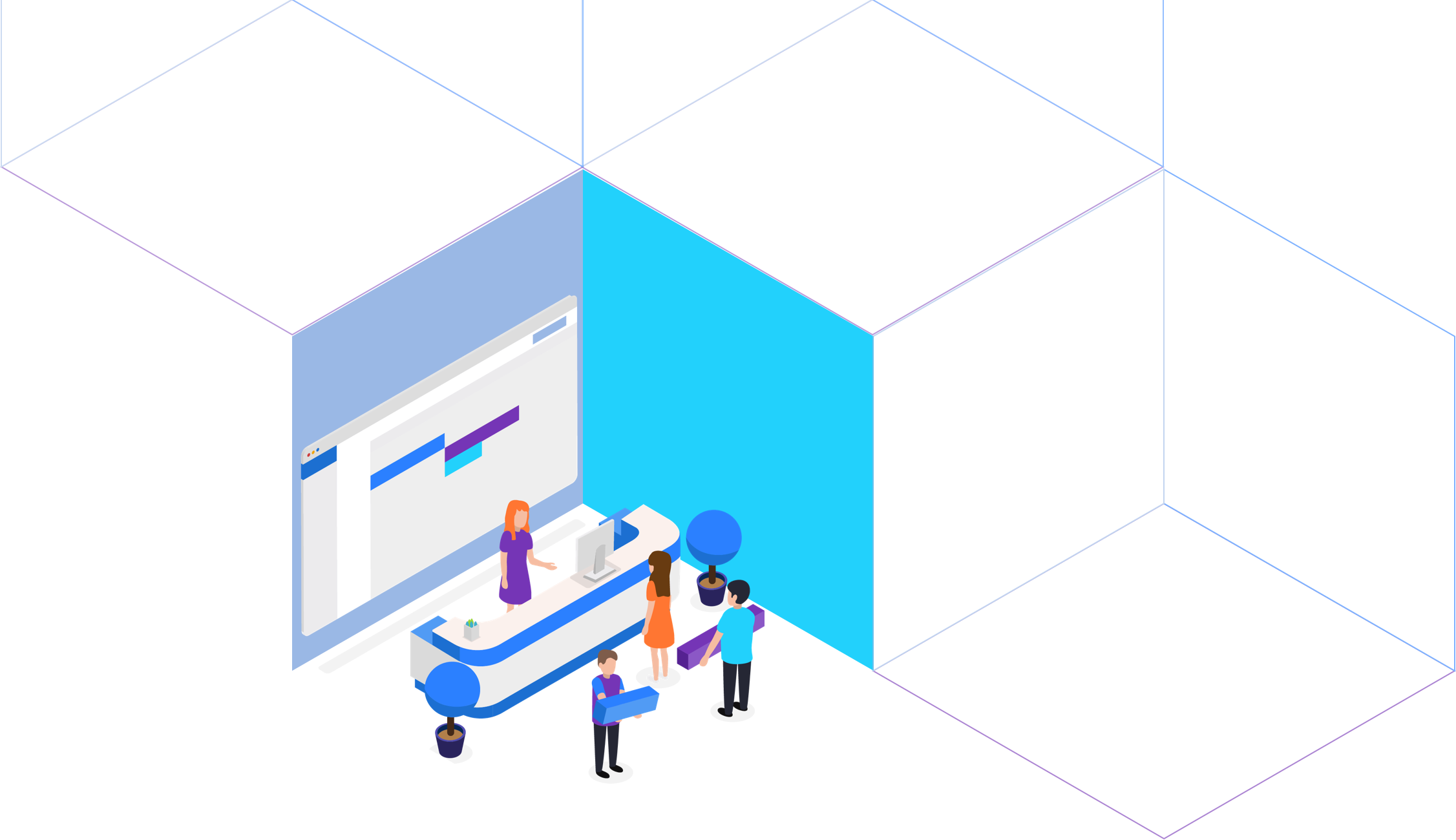 Illustration Of A Rental Store Operating Using Booqable - Graphic Design (2253x1300), Png Download