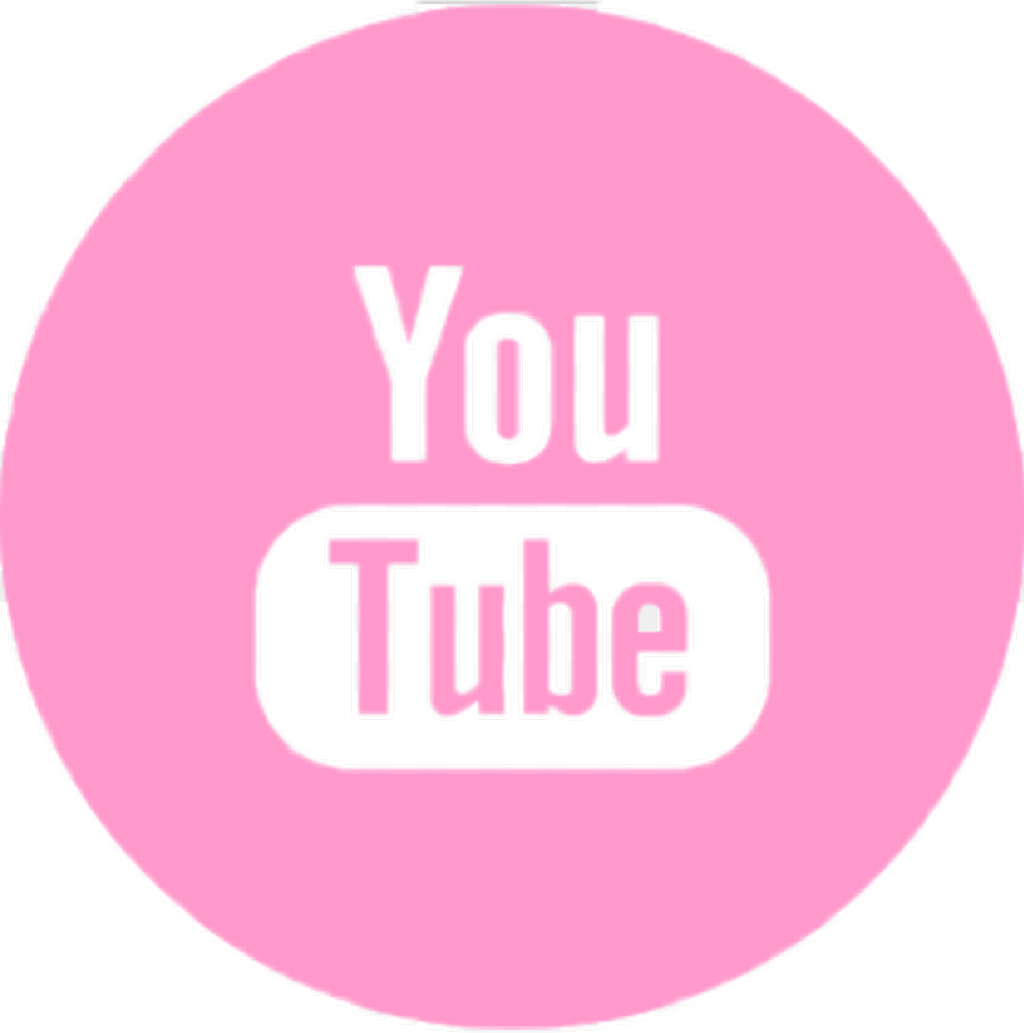 #youtube #logo #rosa - Imagens Em Png Youtube Rosa (1024x1033), Png Download