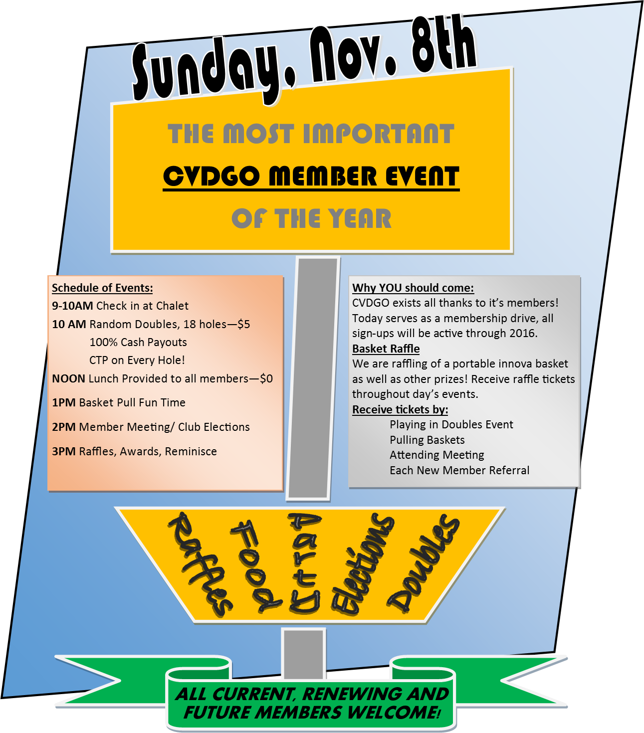 10 Am Random Doubles, 18 Holes $5 100% Cash Payouts - Importados (1291x1470), Png Download