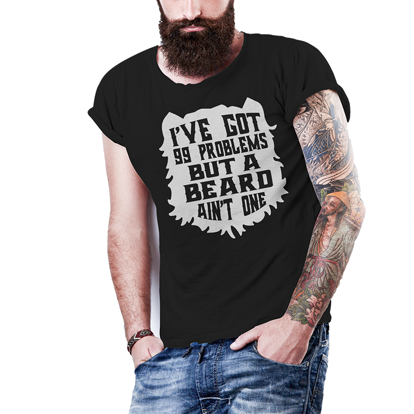 Bearded T Shirt (853x853), Png Download