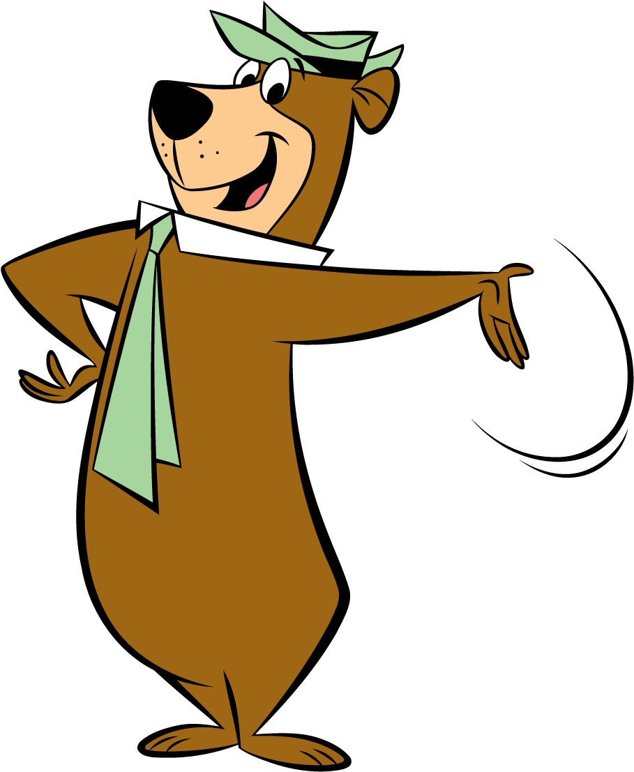 Yogi Bear Waving - Cnn Yogi Bear (1296x1296), Png Download