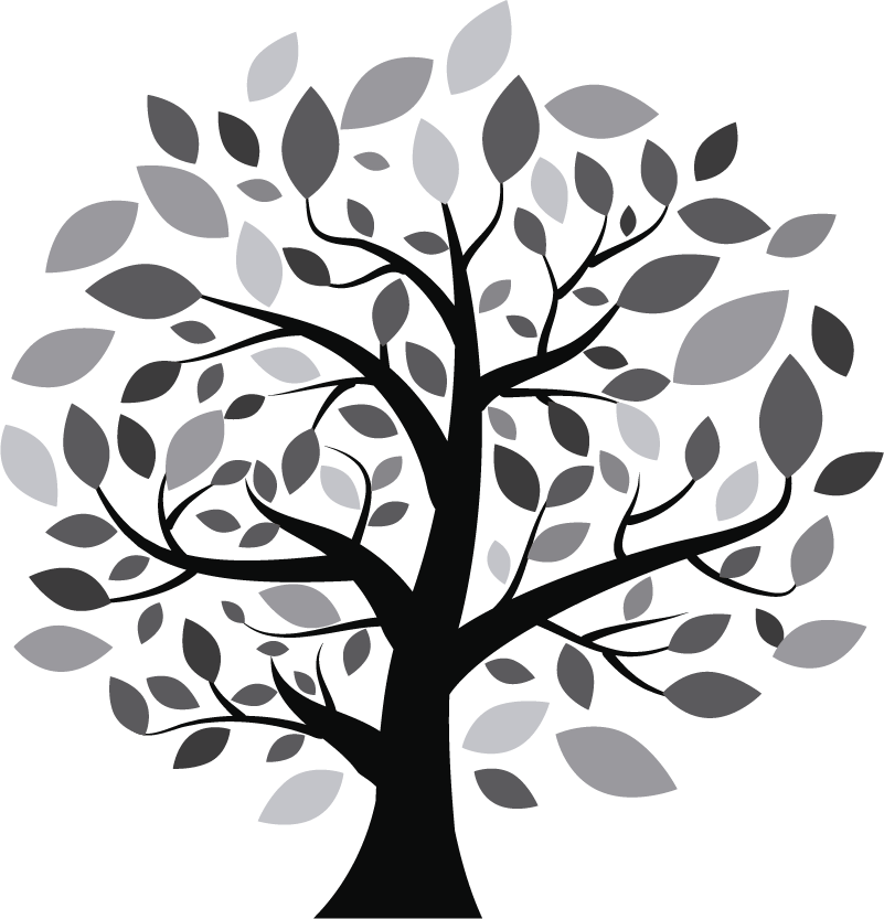 Vinilo Decorativo Árbol De Muchas Ramas - Logo Nature (801x833), Png Download
