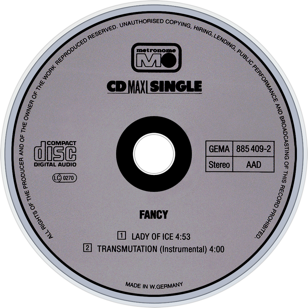 Fancy Lady Of Ice Cd Disc Image - Compact Disc (1000x1000), Png Download