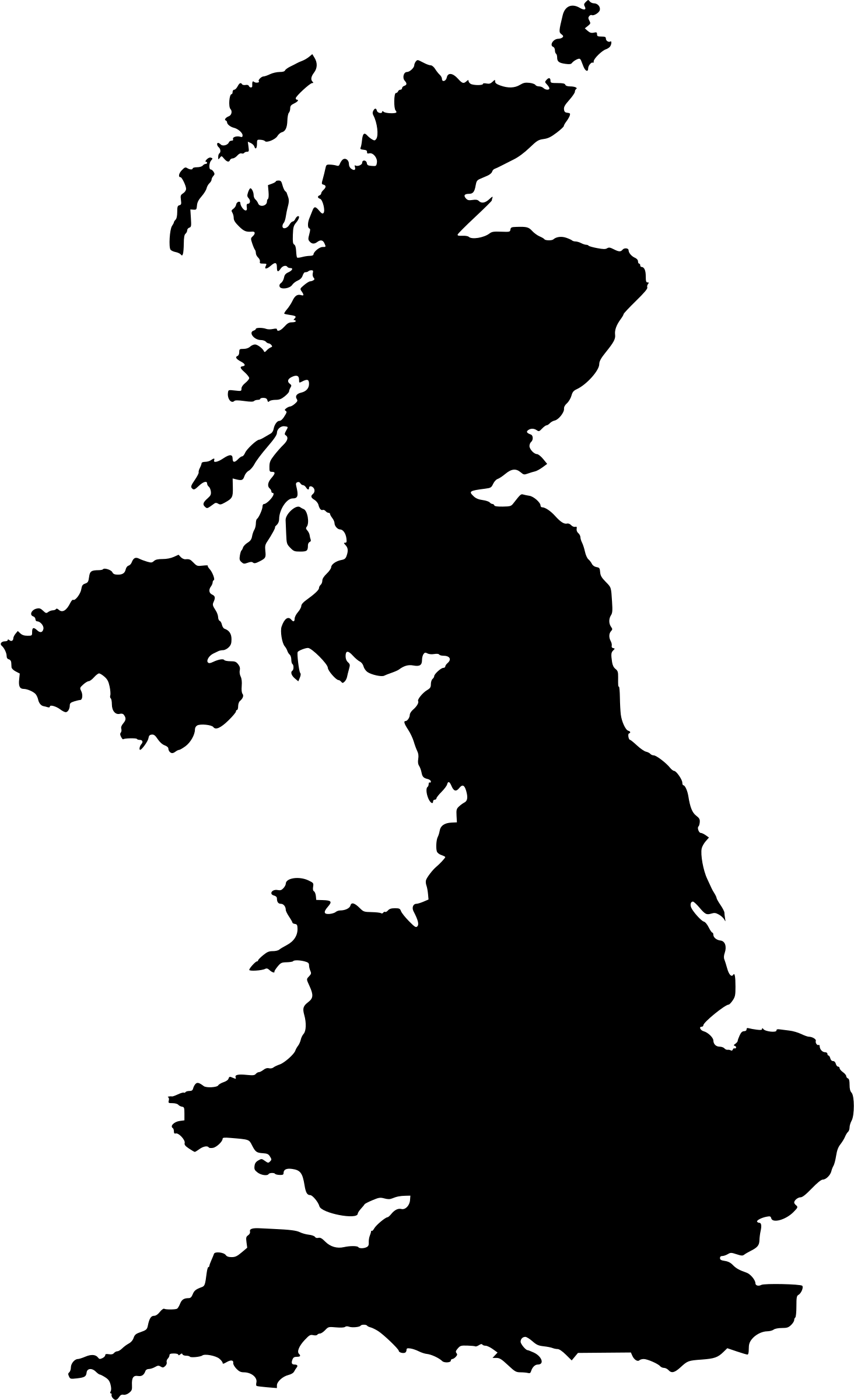 This Free Icons Png Design Of Uk Silhouette (1464x2400), Png Download