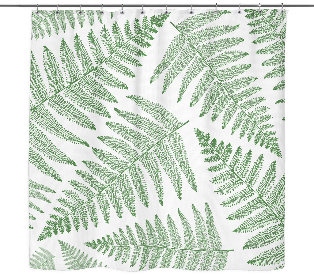 Fern Shower Curtain - Shower Curtains (1024x1024), Png Download