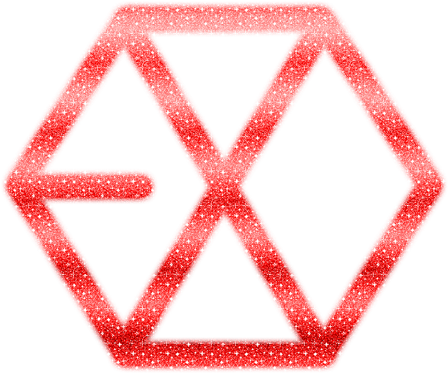 Exo Red Png Logo - Exo Logo Red (673x571), Png Download