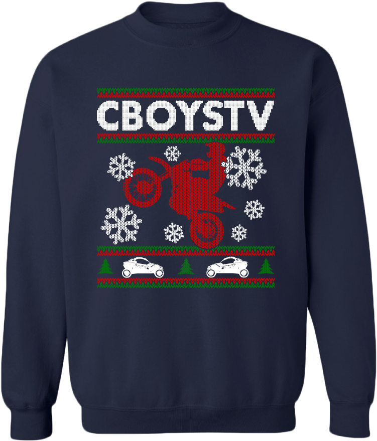 Christmas Sweater X3 - 80s Style Sweatshirt (1000x1000), Png Download