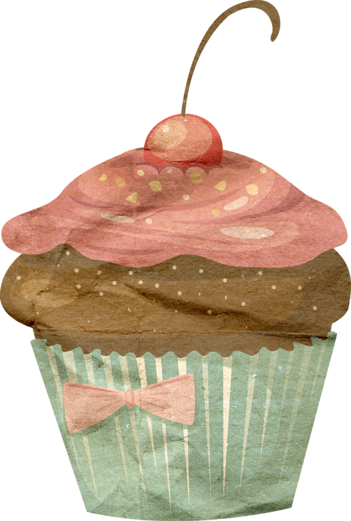 Cupcake Clipart Collage - Desenho (689x1024), Png Download