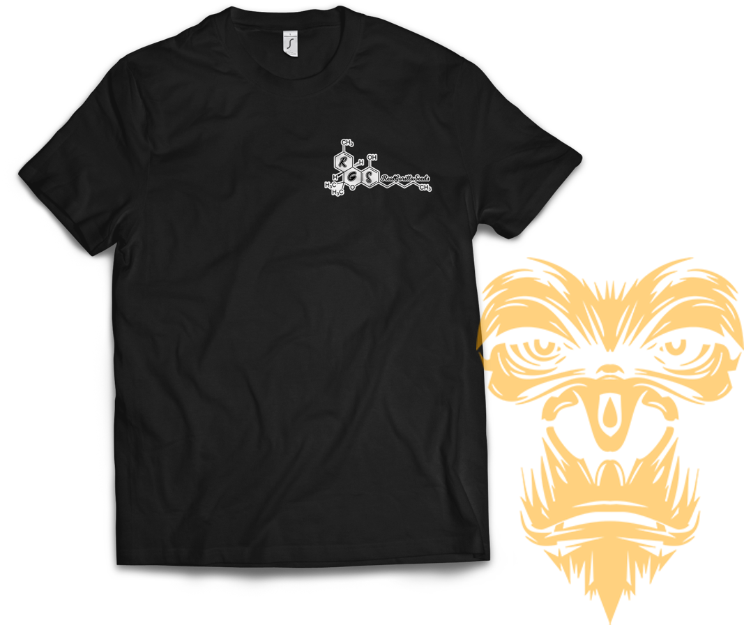 Thc Symbol Front, Gorilla Face Back T-shirt - Instagram Username T Shirt (1280x960), Png Download