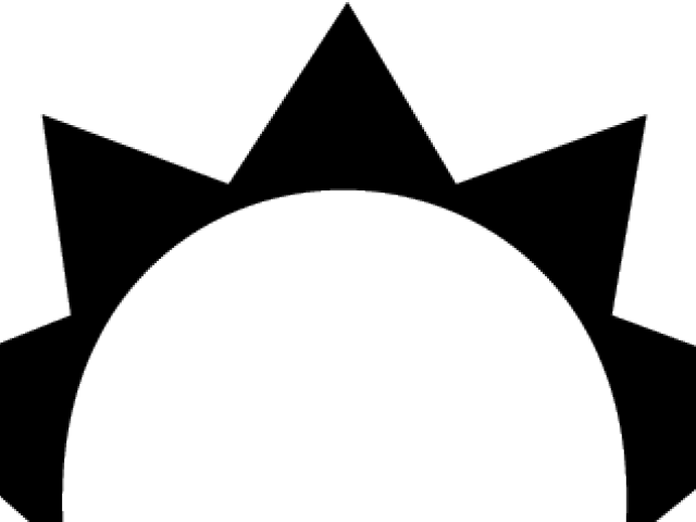 Drawn Sunshine Half Sun (640x480), Png Download