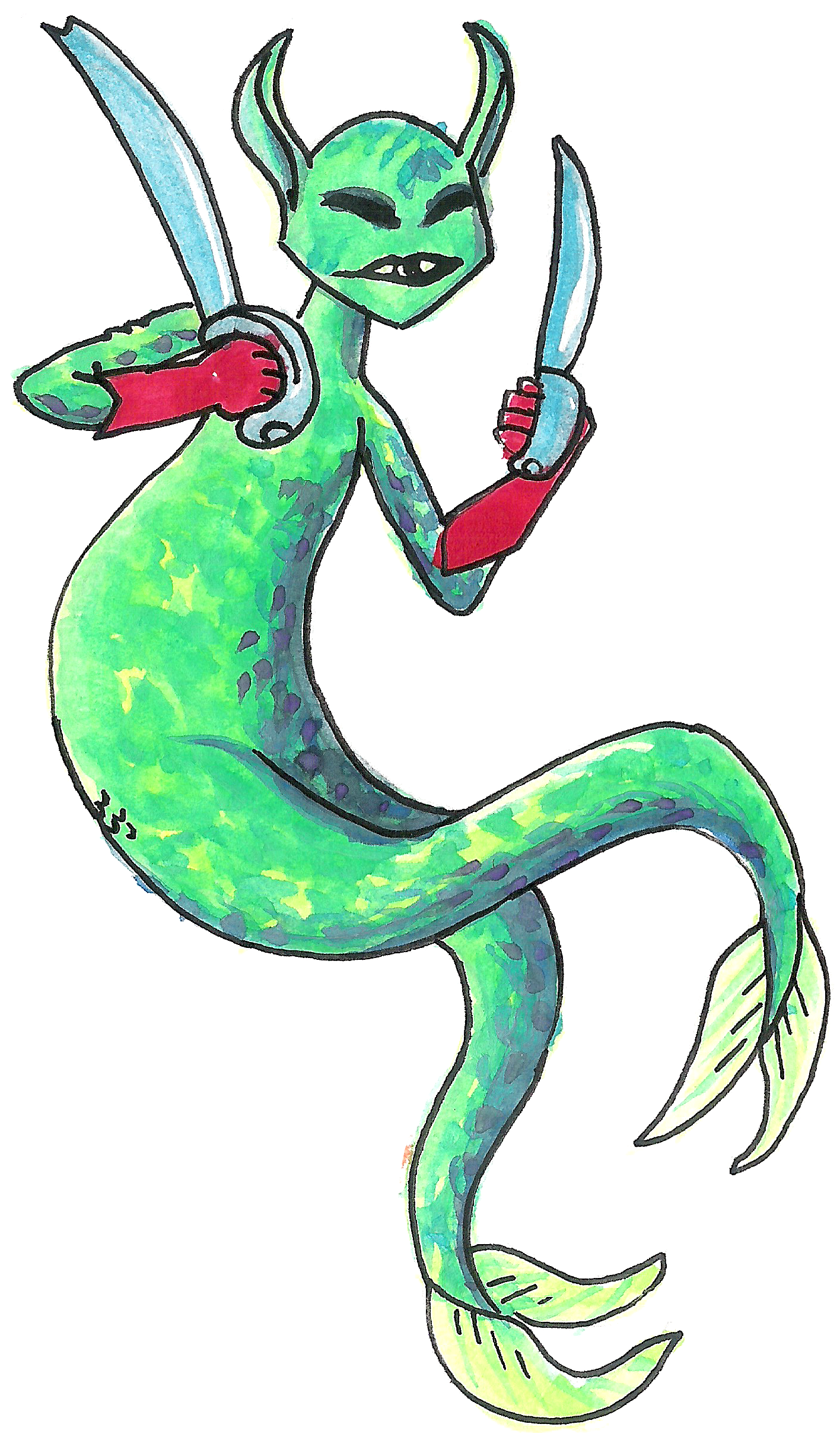 Bandit Siren - Cartoon (1416x2426), Png Download