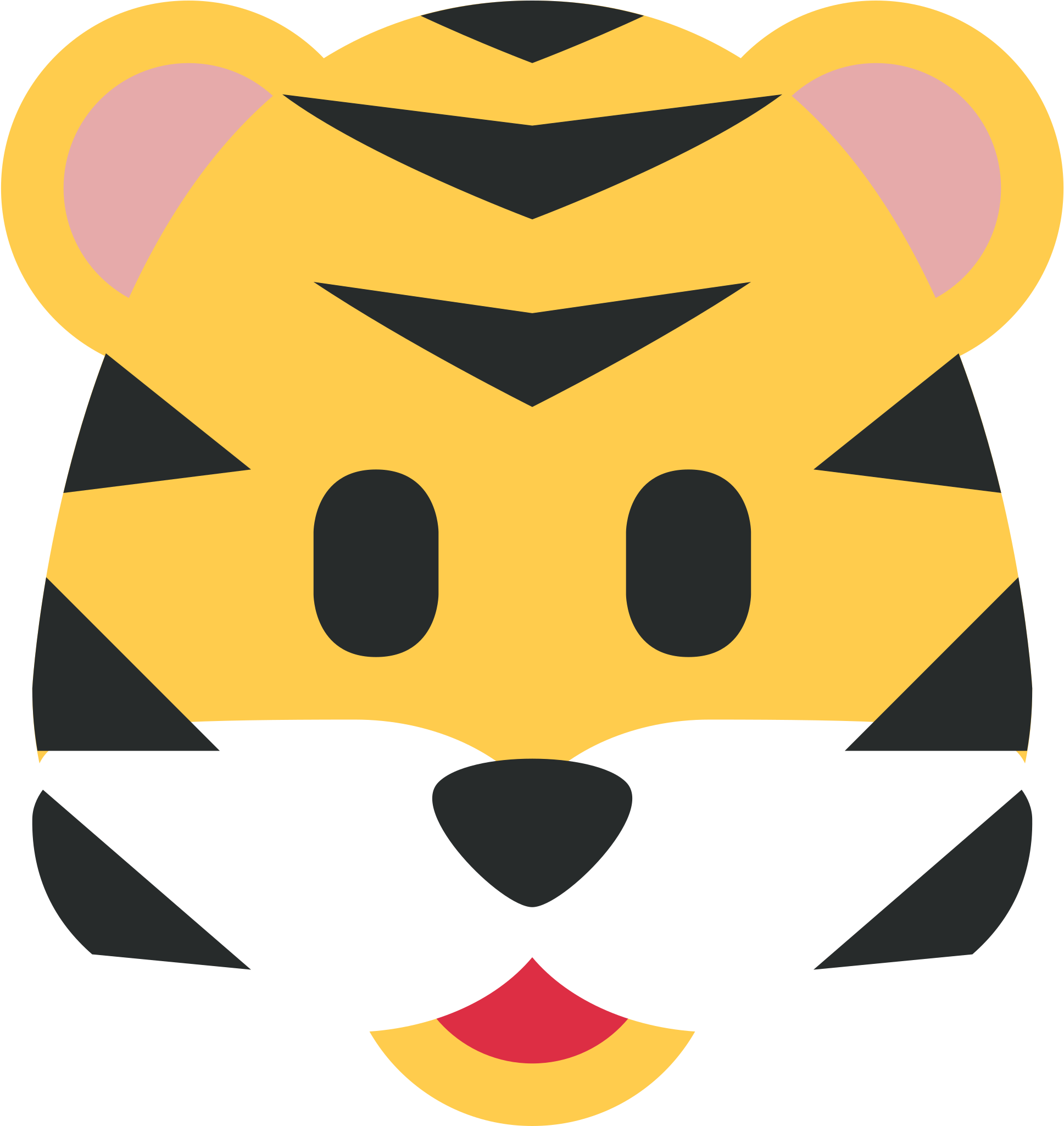 Tiger Face Sticker By Twitterverified Account - Tiger Face Emoji (2048x2048), Png Download