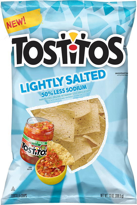 Tostitos® Lightly Salted - Tostitos Lightly Salted (570x840), Png Download