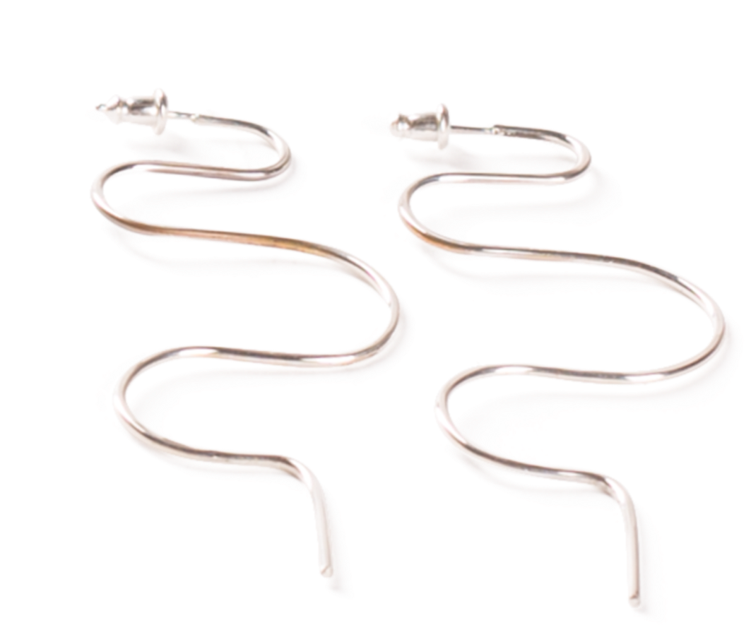 Minoux - Squiggle Earrings - Earrings (1200x1200), Png Download