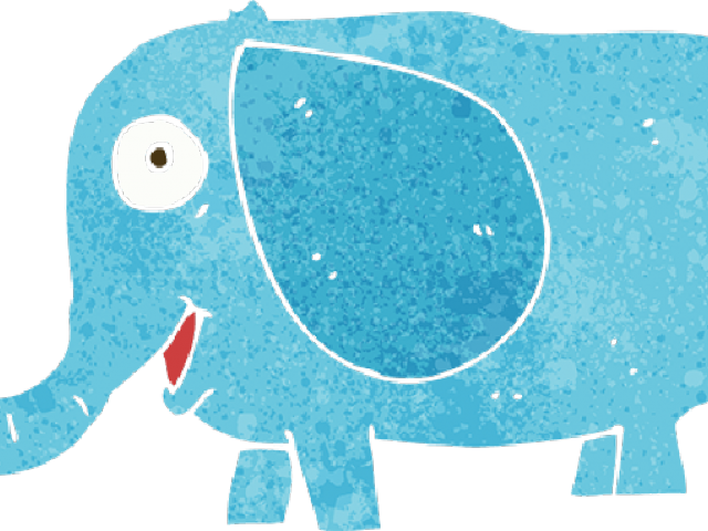 Asian Elephant Clipart Baby Elephant - Indian Elephant (640x480), Png Download