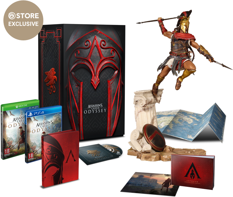 Assassin's Creed Odyssey Spartan Edition - Assassin's Creed Odyssey Figure (811x648), Png Download