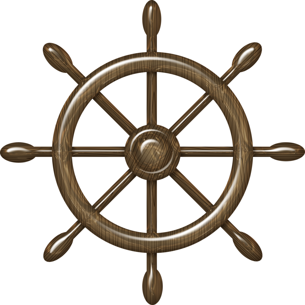 B *✿* De Marineros Ship Wheel, Bar, Under The Sea - Ship Steering Wheel Icon (1024x1024), Png Download