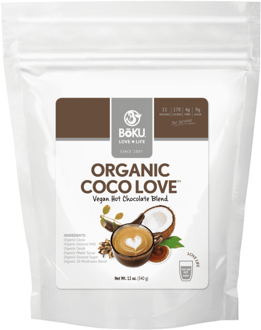 Hot Coco Love- Vegan Powders Boku® Superfood 12oz - Hojicha (620x791), Png Download
