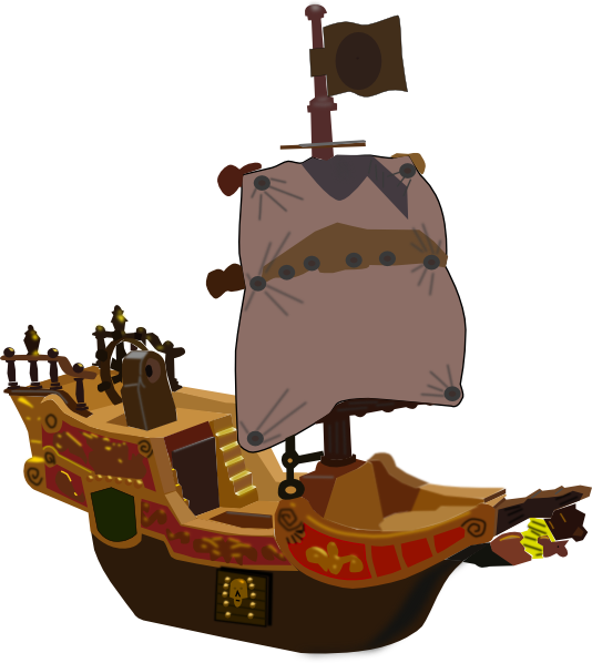 One Piece Ship Png (534x598), Png Download