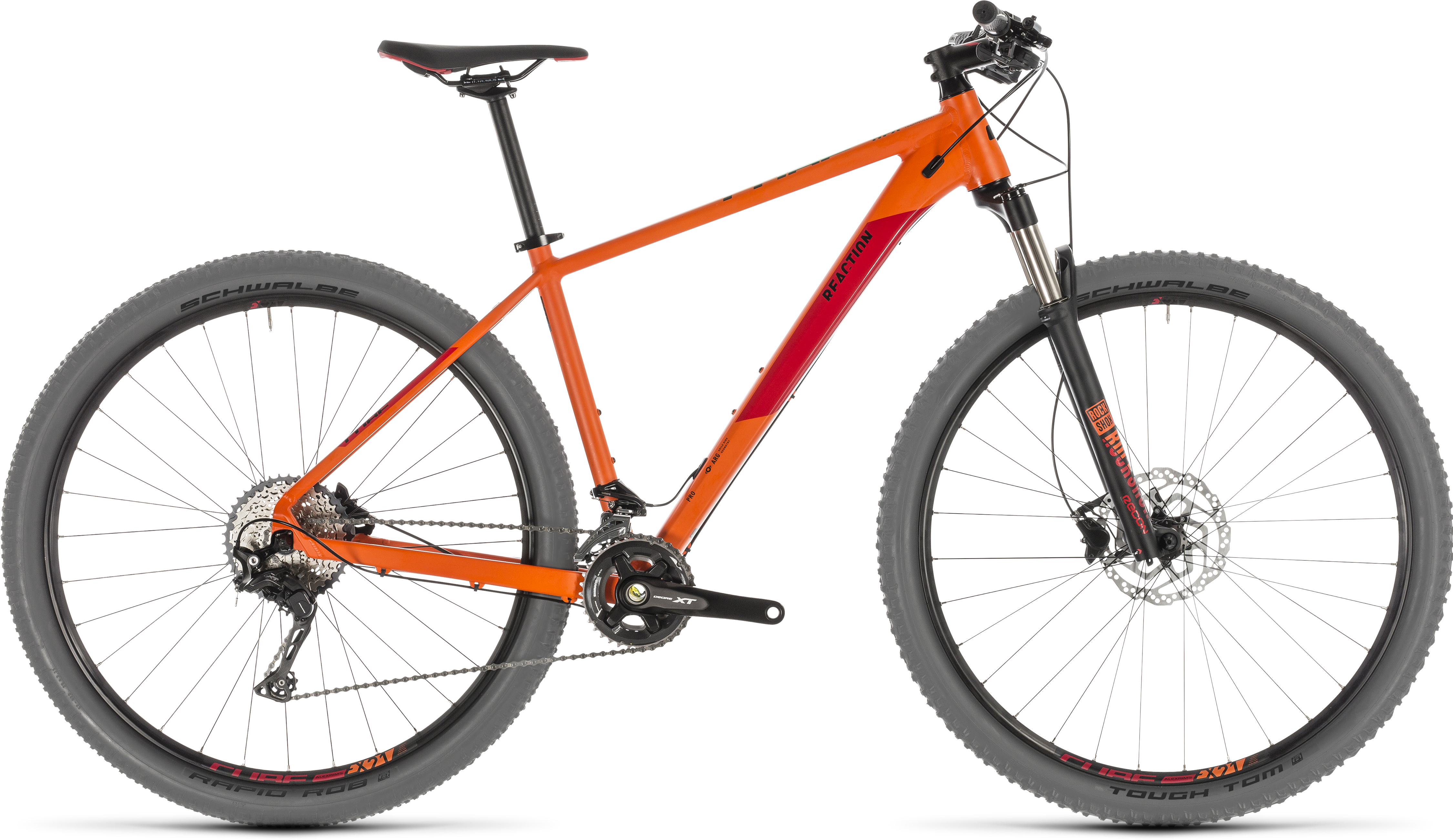 2019 Cube Reaction Pro Hardtail Mountain Bike In Orange - Scott Spark Premium 2016 (4500x2670), Png Download