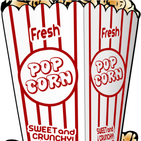 Popcorn Clipart Movie Ticket (640x480), Png Download