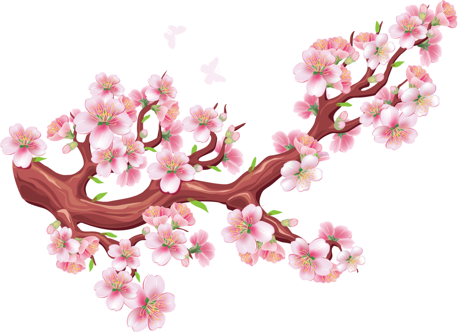 Picture Freeuse Download Flower Branch Transprent Png - Ảnh Tết Đẹp 2019 (1600x1121), Png Download