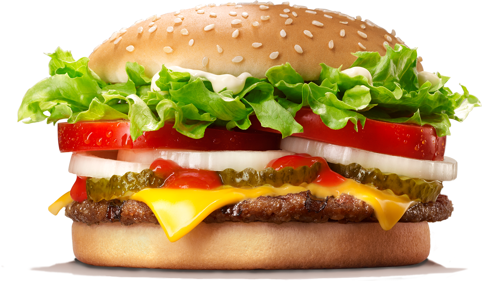 1 Pri Whopper Cheesburger King - Hamburger Burger King Png (1812x1360), Png Download