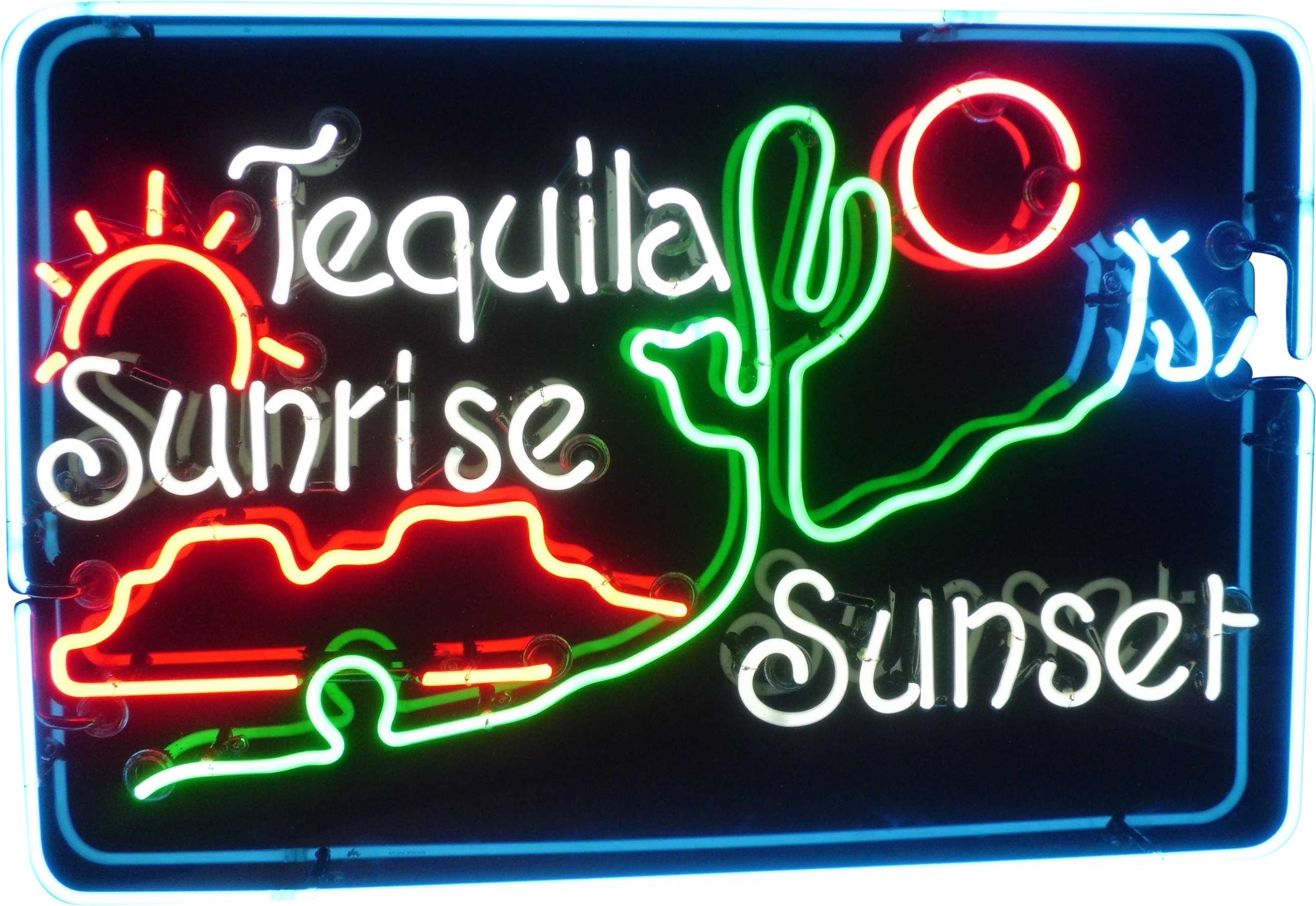 Sunrise Sunset Chairish - Neon Sign (2816x2112), Png Download