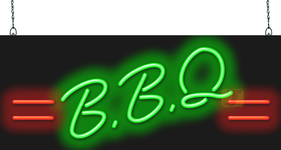 Bbq Neon Sign - Neon (958x511), Png Download