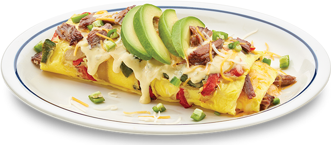 Spicy Poblano Omelette - Spicy Poblano Omelette Ihop (720x480), Png Download