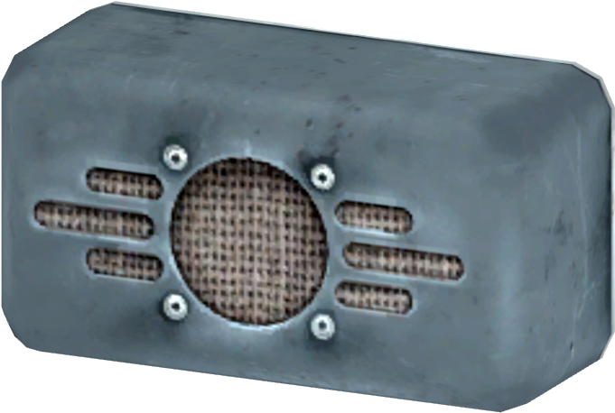 Vault 101 Loudspeaker - Iron (771x546), Png Download